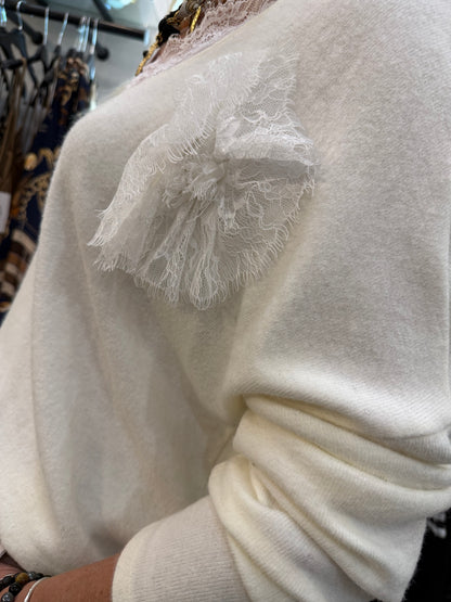 Pull la merveille blanc