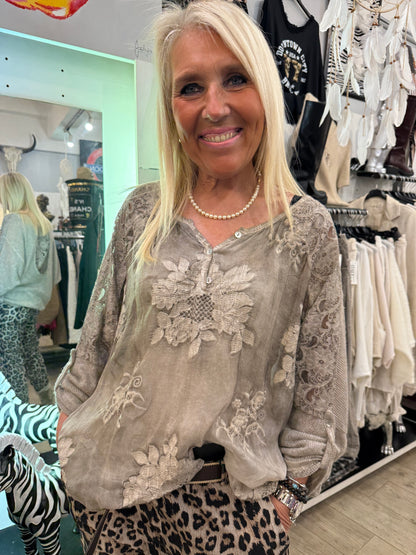 Tunique Armelle taupe