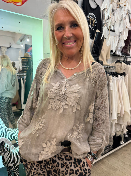 Tunique Armelle taupe