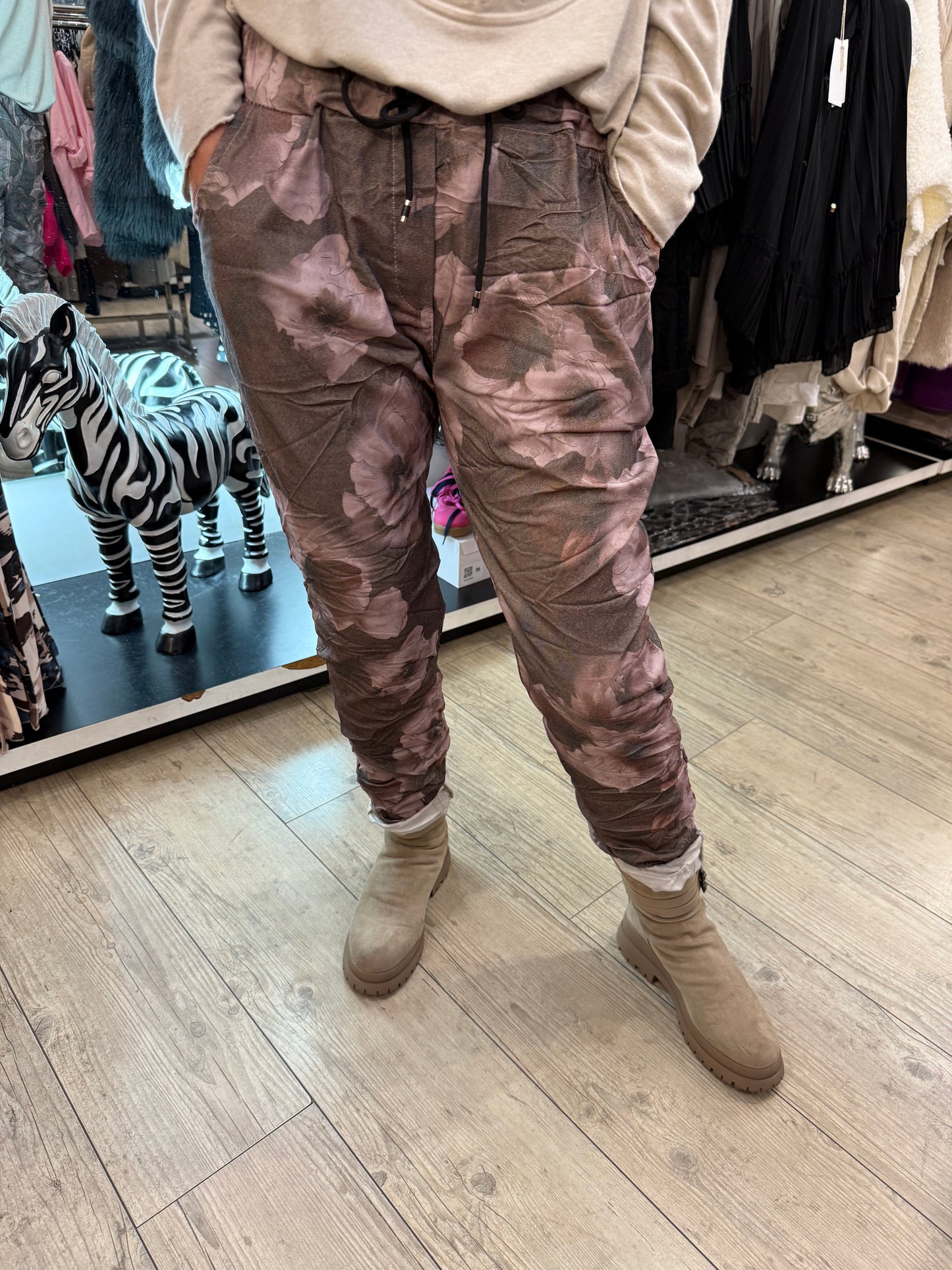 Pantalon gde taille Flowers