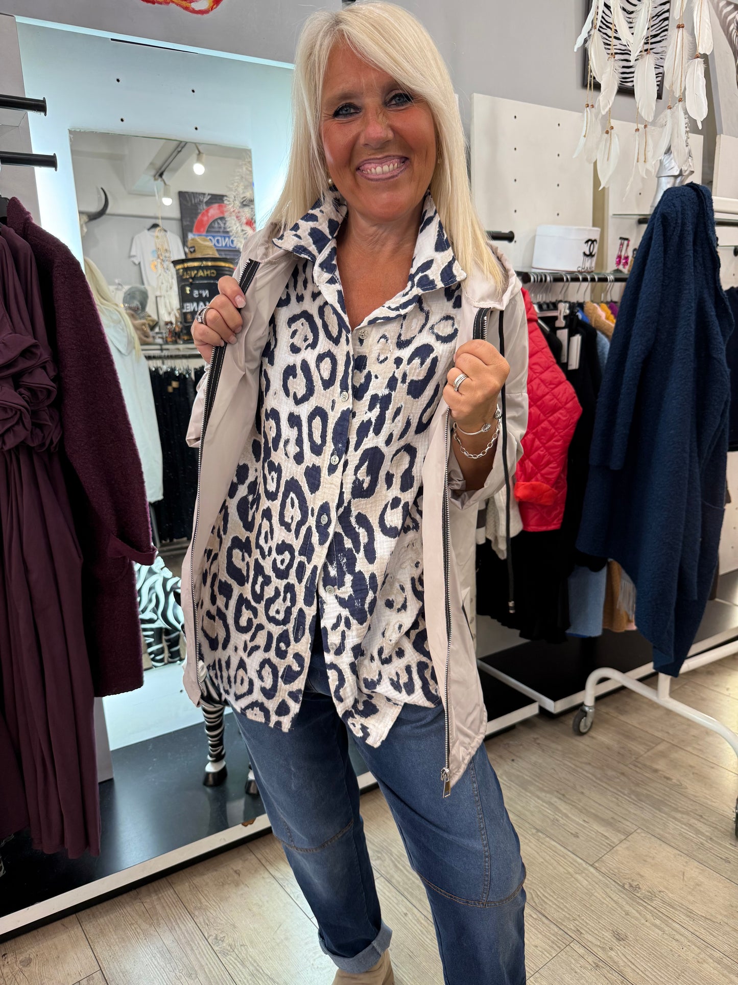 Veste coup de vent beige