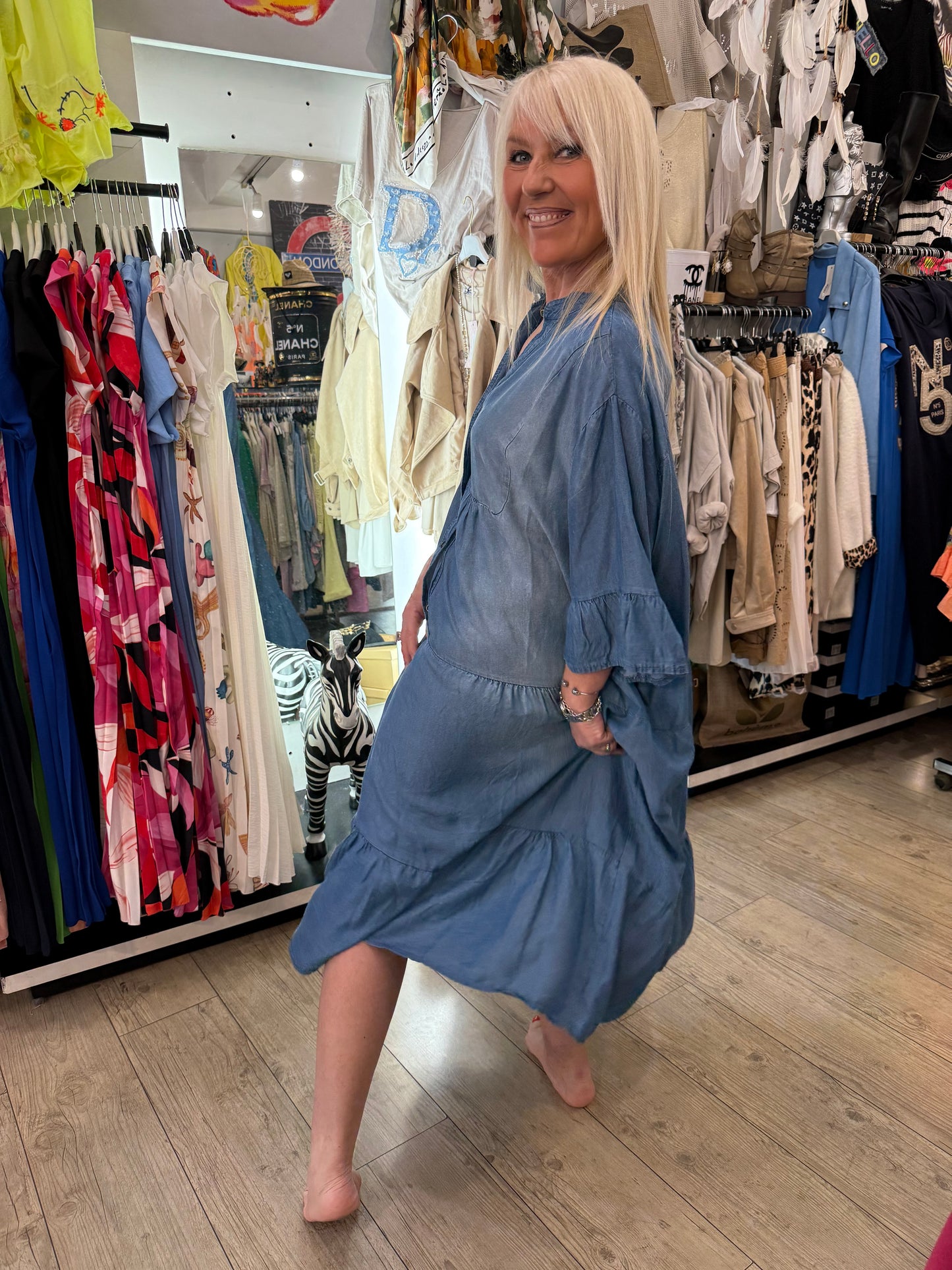 Robe tencel gde taille