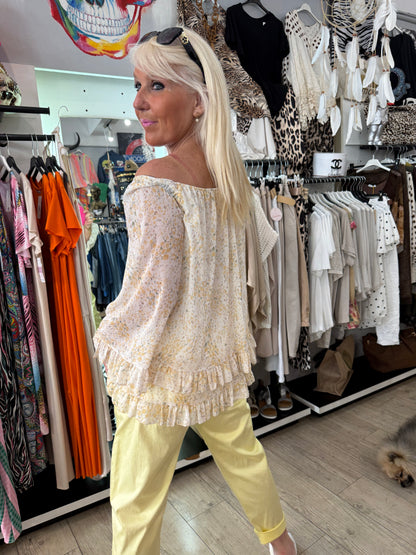 Tunique liberty jaune