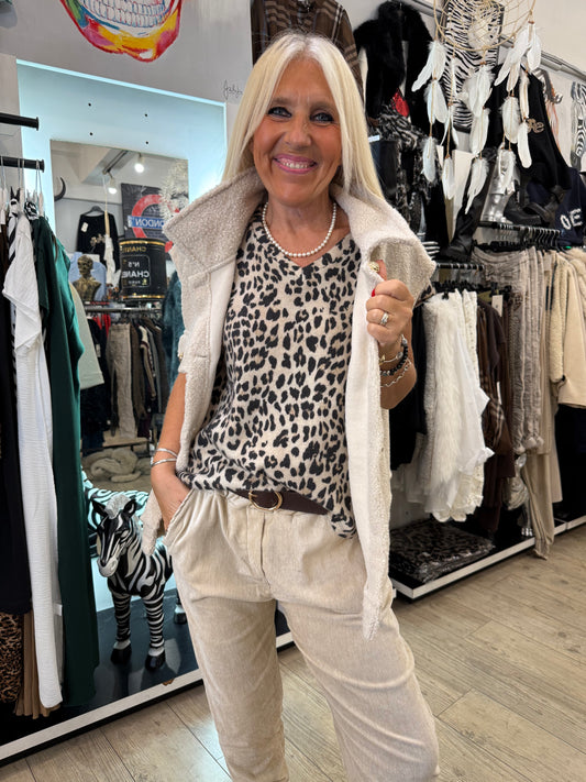 Gilet Oslo beige
