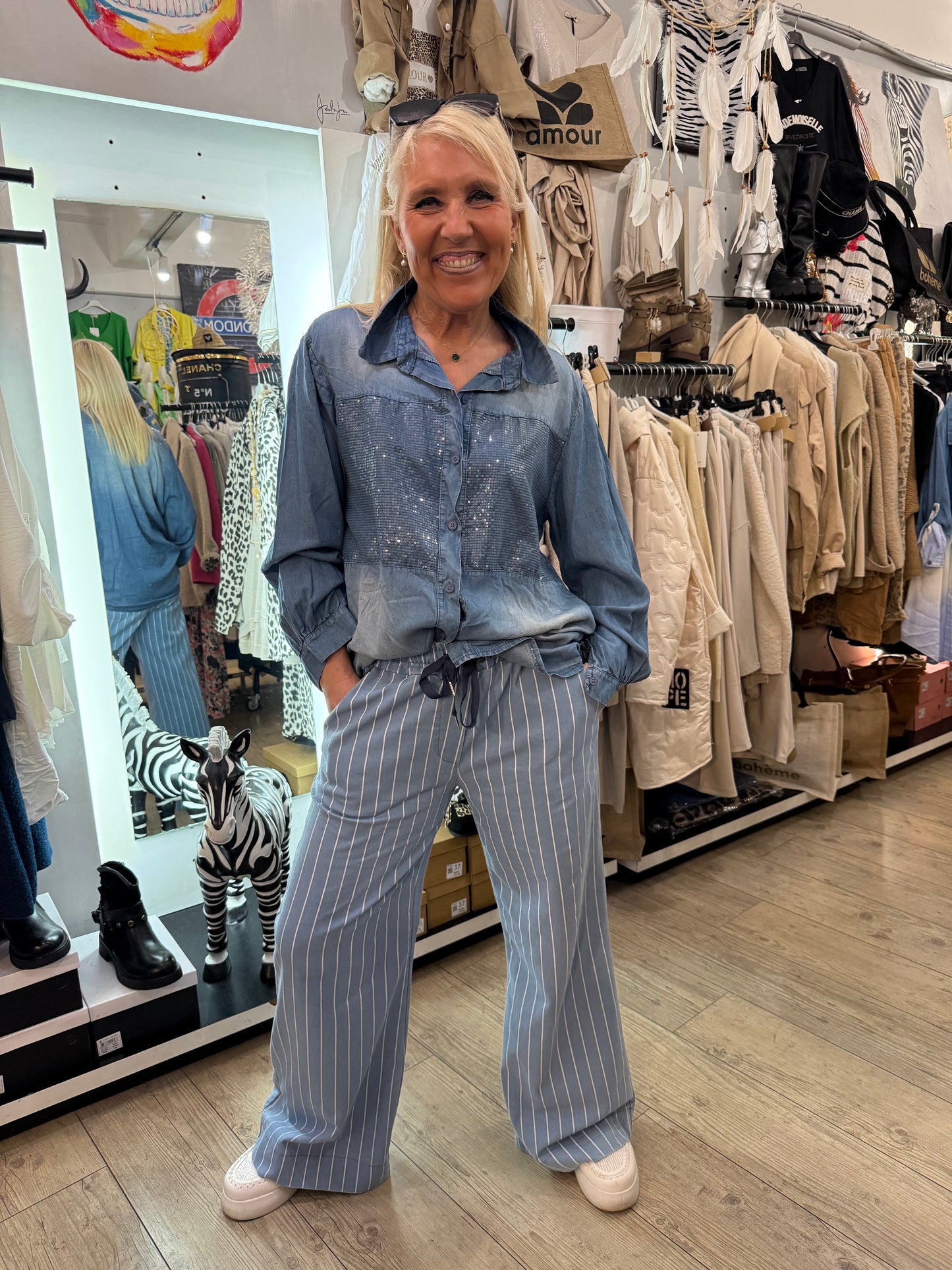 Pantalon palazzo Jean