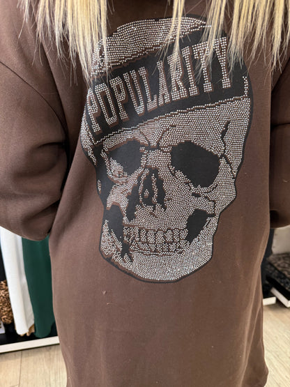 Manteau skull choco
