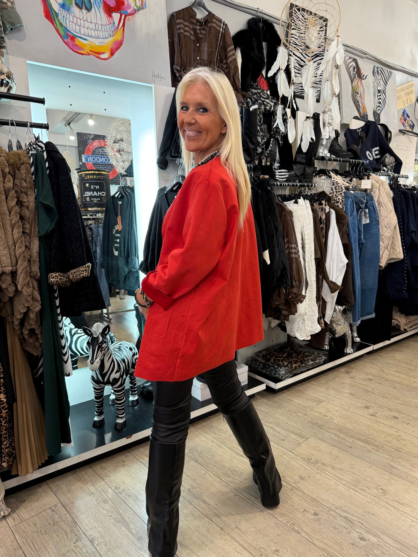 Veste fly rouge