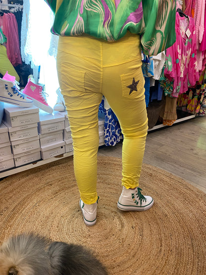 Pantalon magique jaune