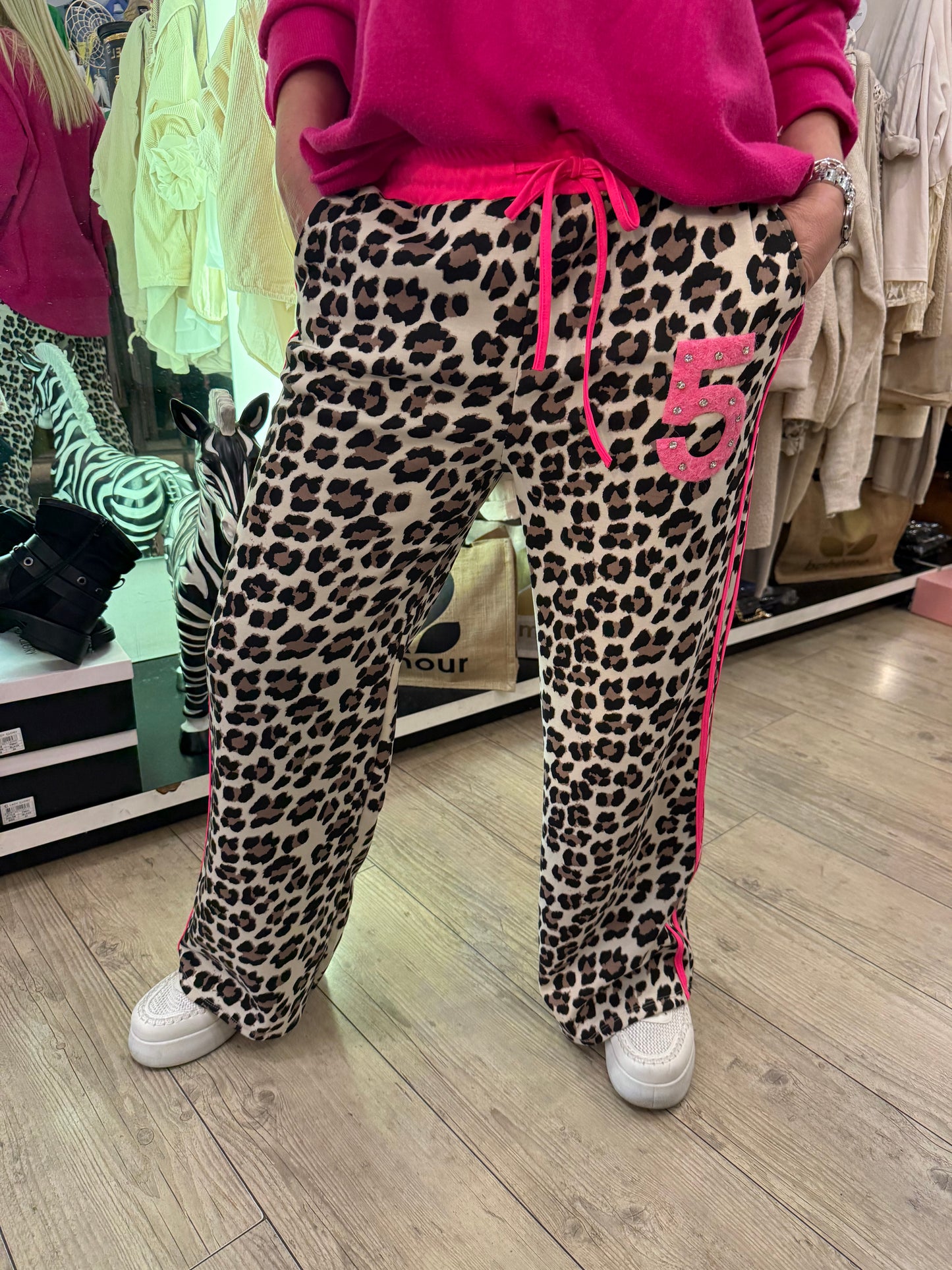 Pantalon Léo rose