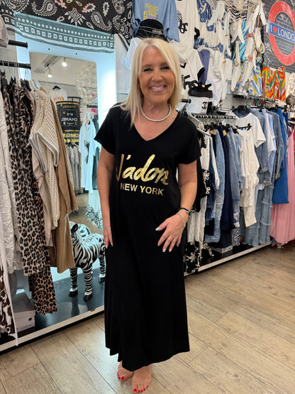 Robe t shirt j adore NY noire