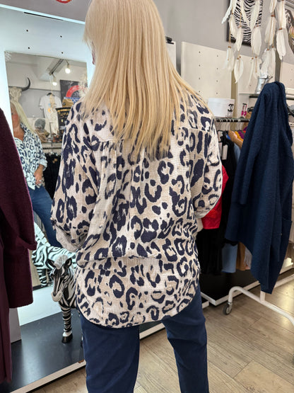 Chemise leo bleue