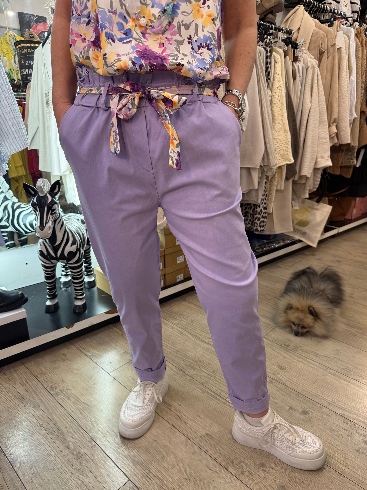 Pantalon gde taille Émilie parme