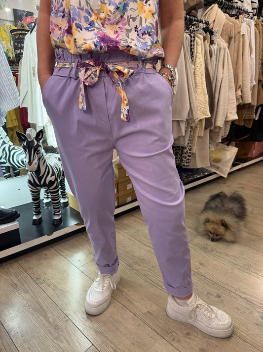 Pantalon gde taille Émilie parme