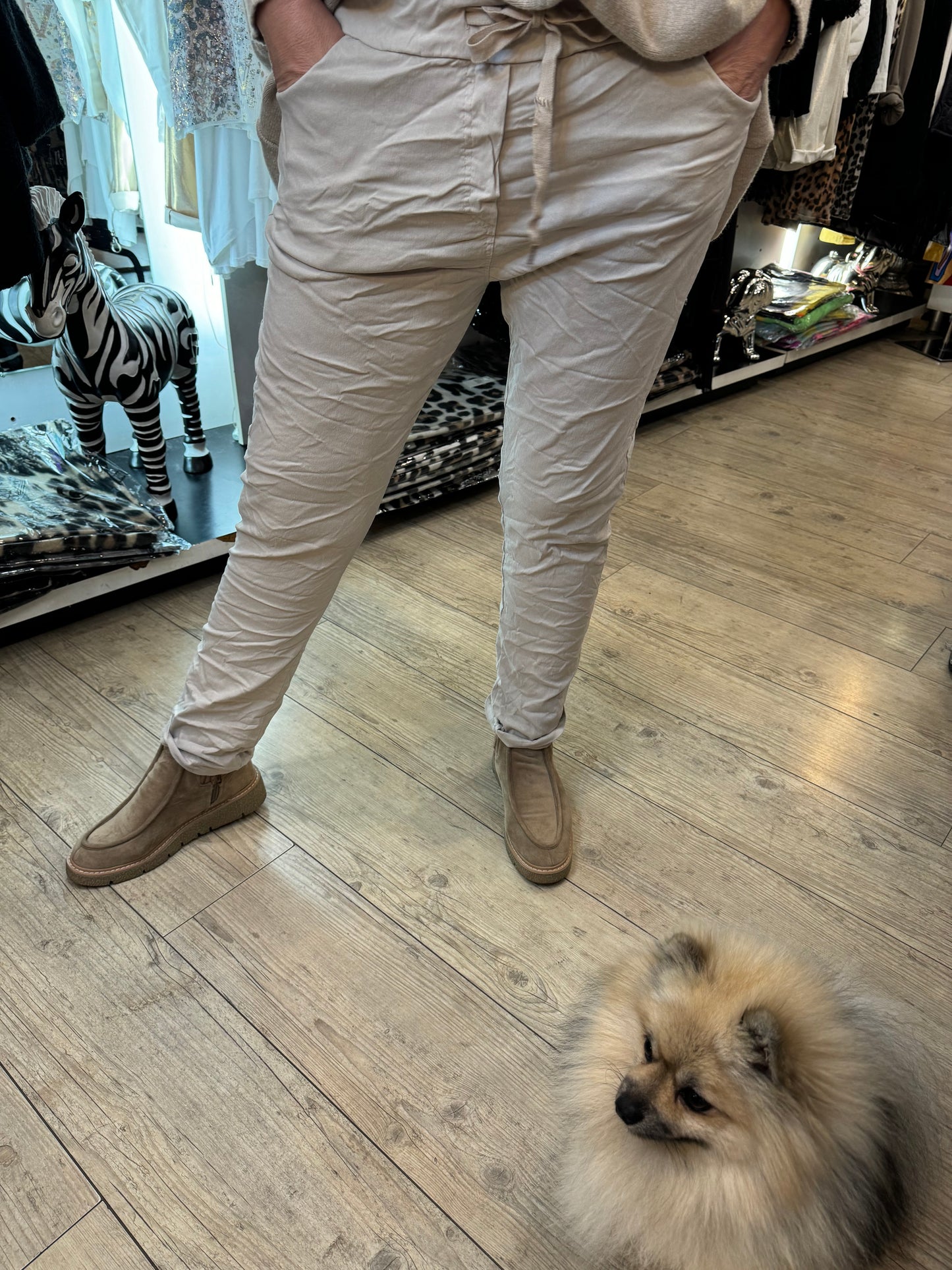 Pantalon magique beige gde taille