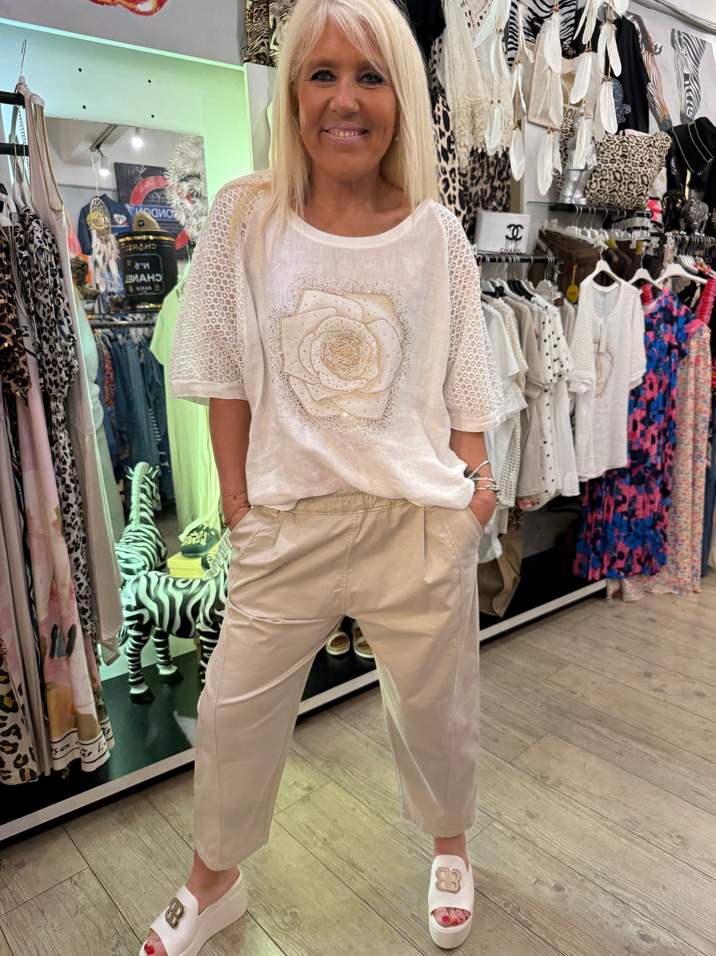 T shirt fleurs Lucie