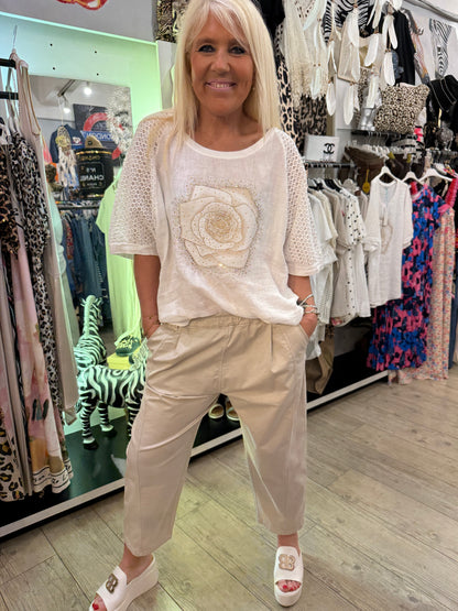 T shirt fleurs Lucie