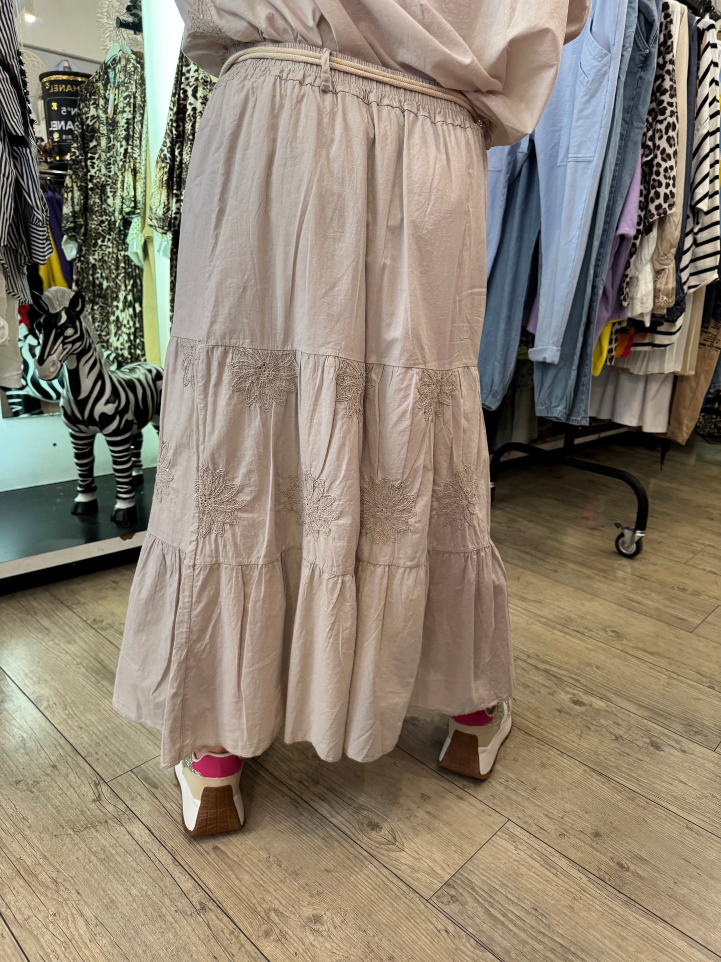 Jupe beige