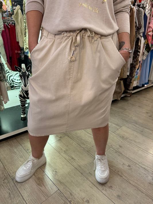 Jupe magique gde taille beige