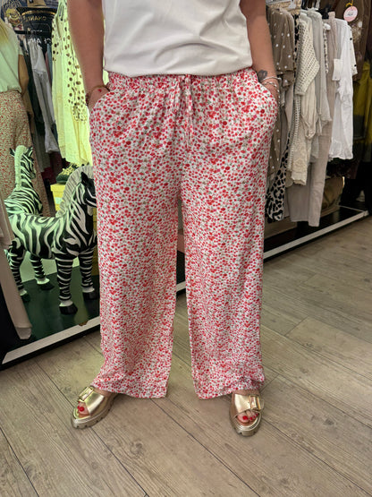 Pantalon suzie  rouge