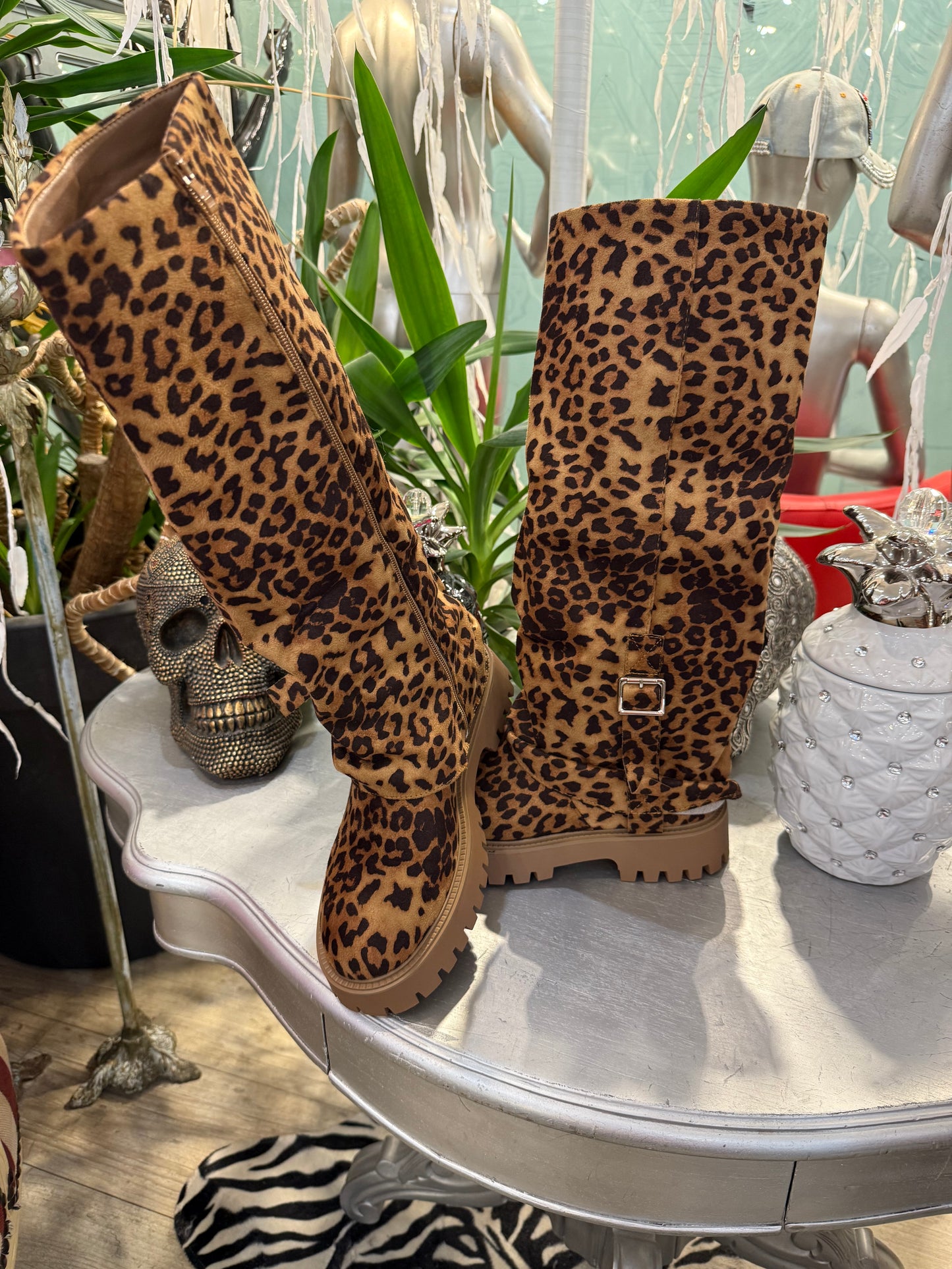 Boots bottes léopard