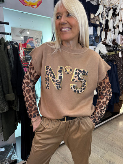 Pull n5 camél Léo