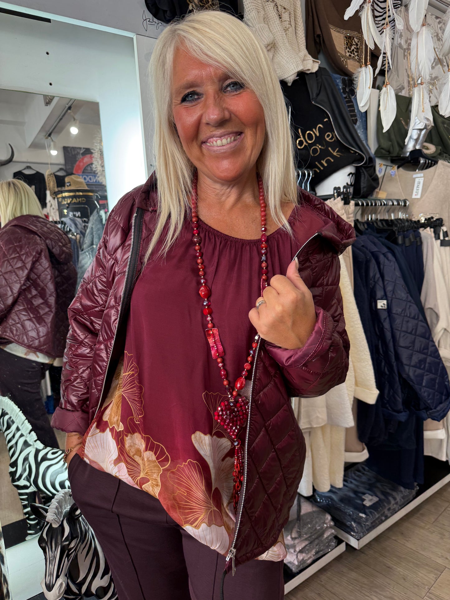 Doudoune fashion bordeaux