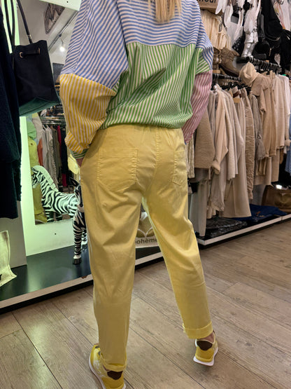 Pantalon chino  jaune