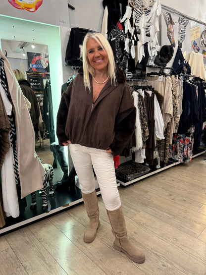 Blouson choco doudoune