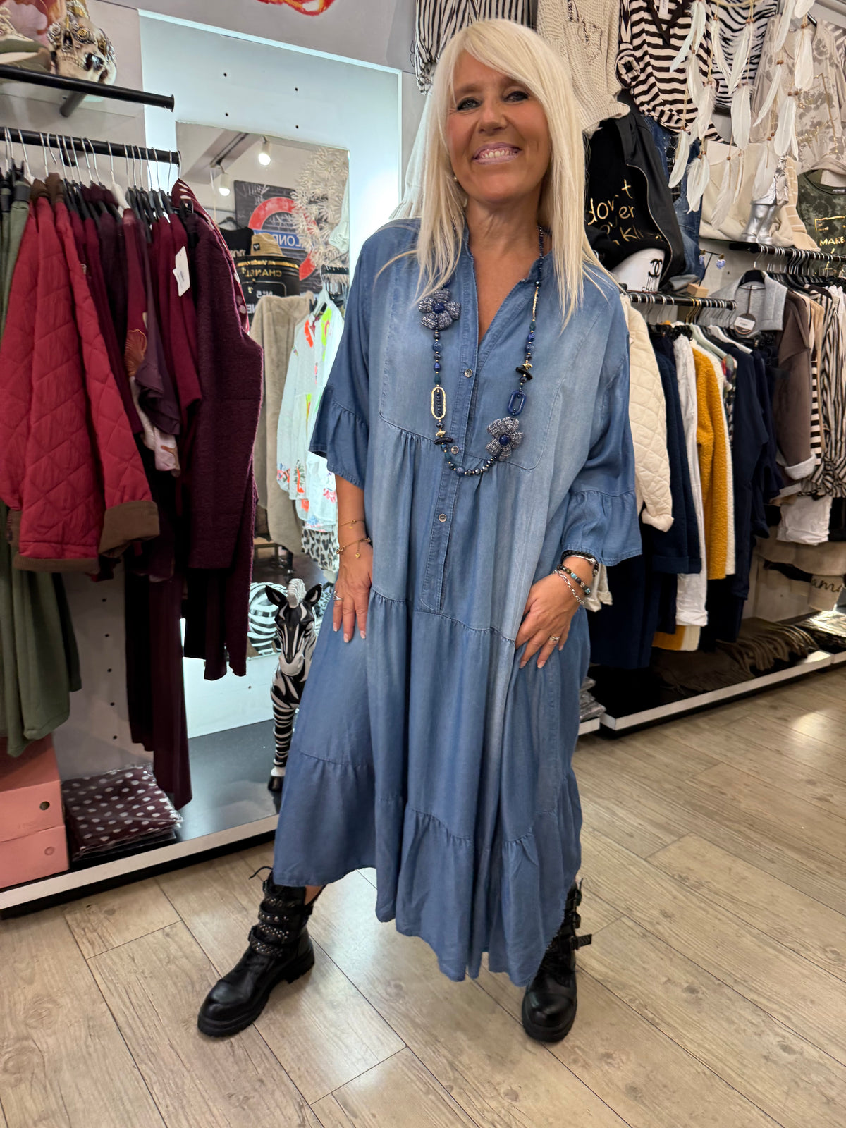 Robe tencel gde taille