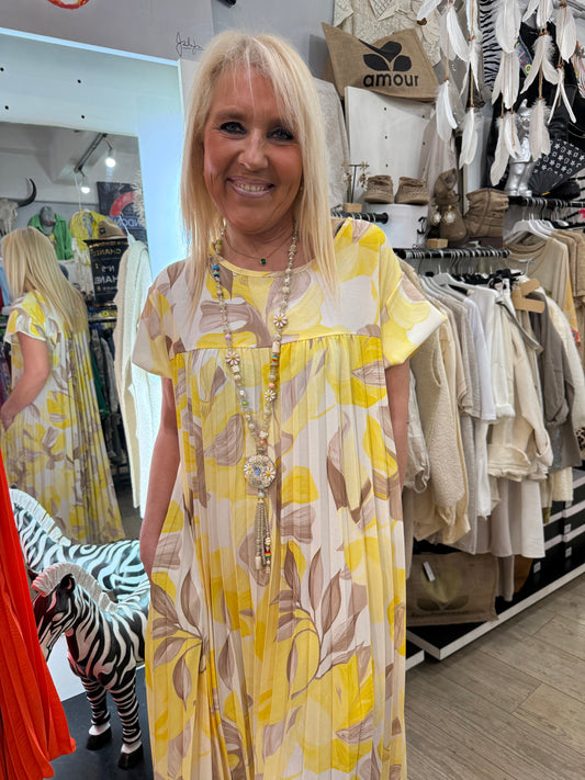 Robe Nathalie jaune