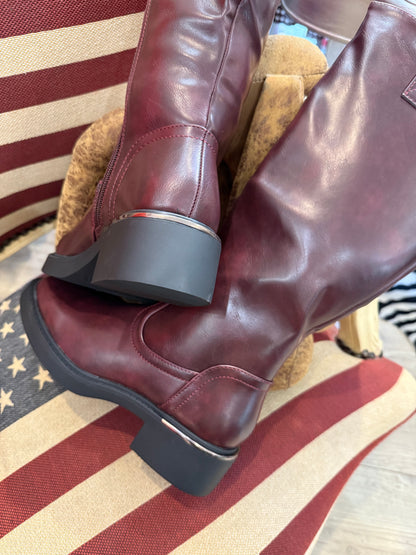 Boots Bottes bordeaux
