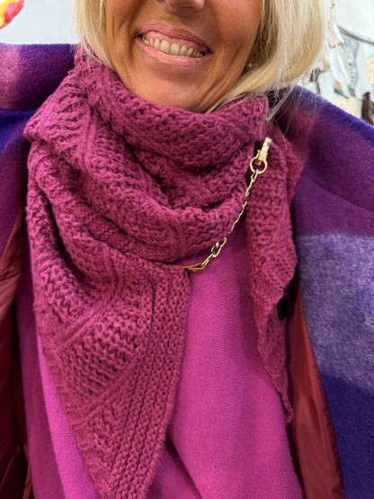Écharpe rose