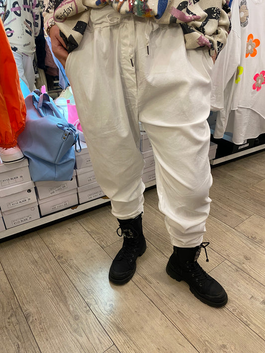 Pantalon gde taille blanc