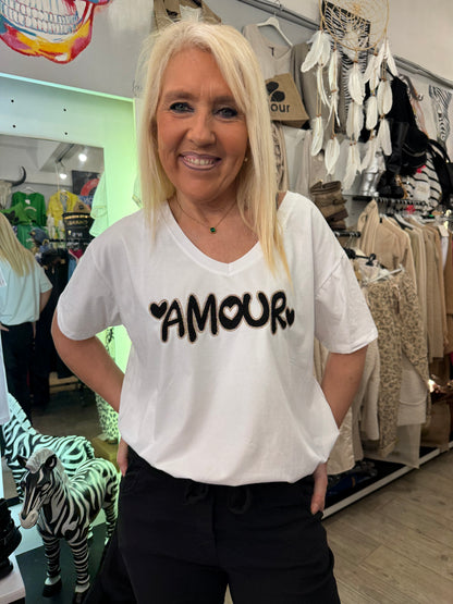 T shirt amour noir GT