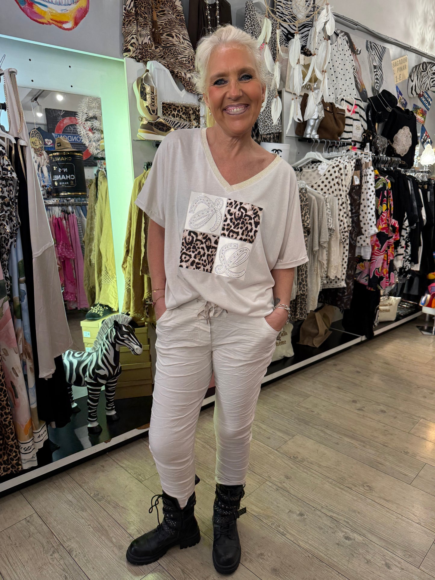 T shirt micky beige
