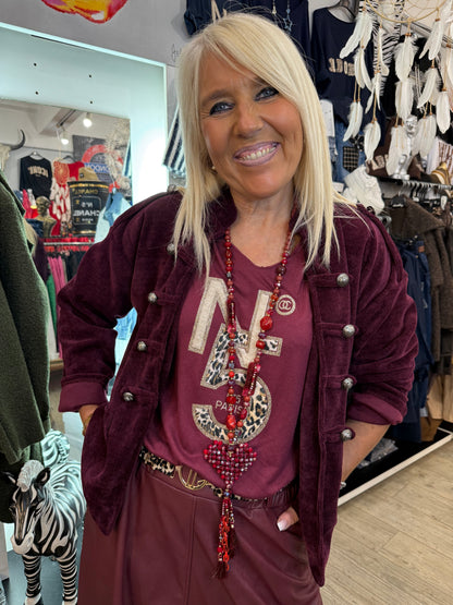 Veste kaporal bordeaux
