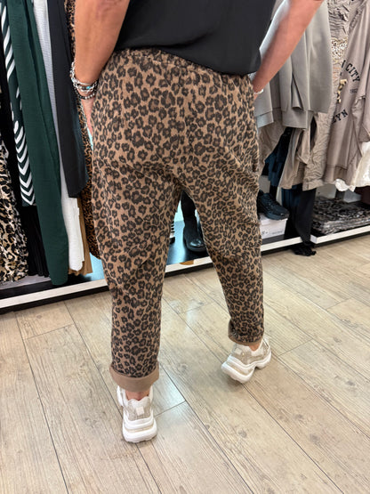 Pantalon velour Leo camel