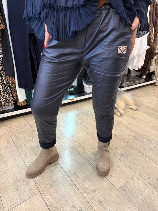 Pantalon simili marine