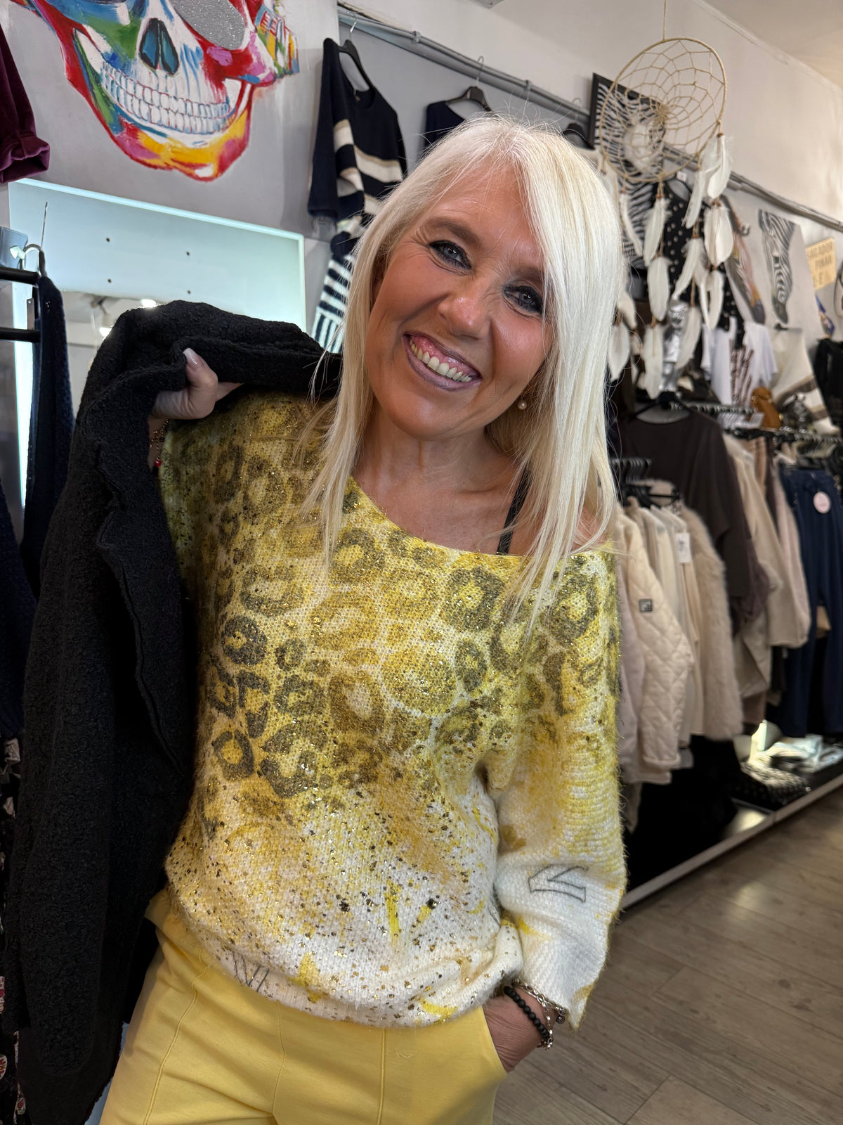 Pull jaune victoria