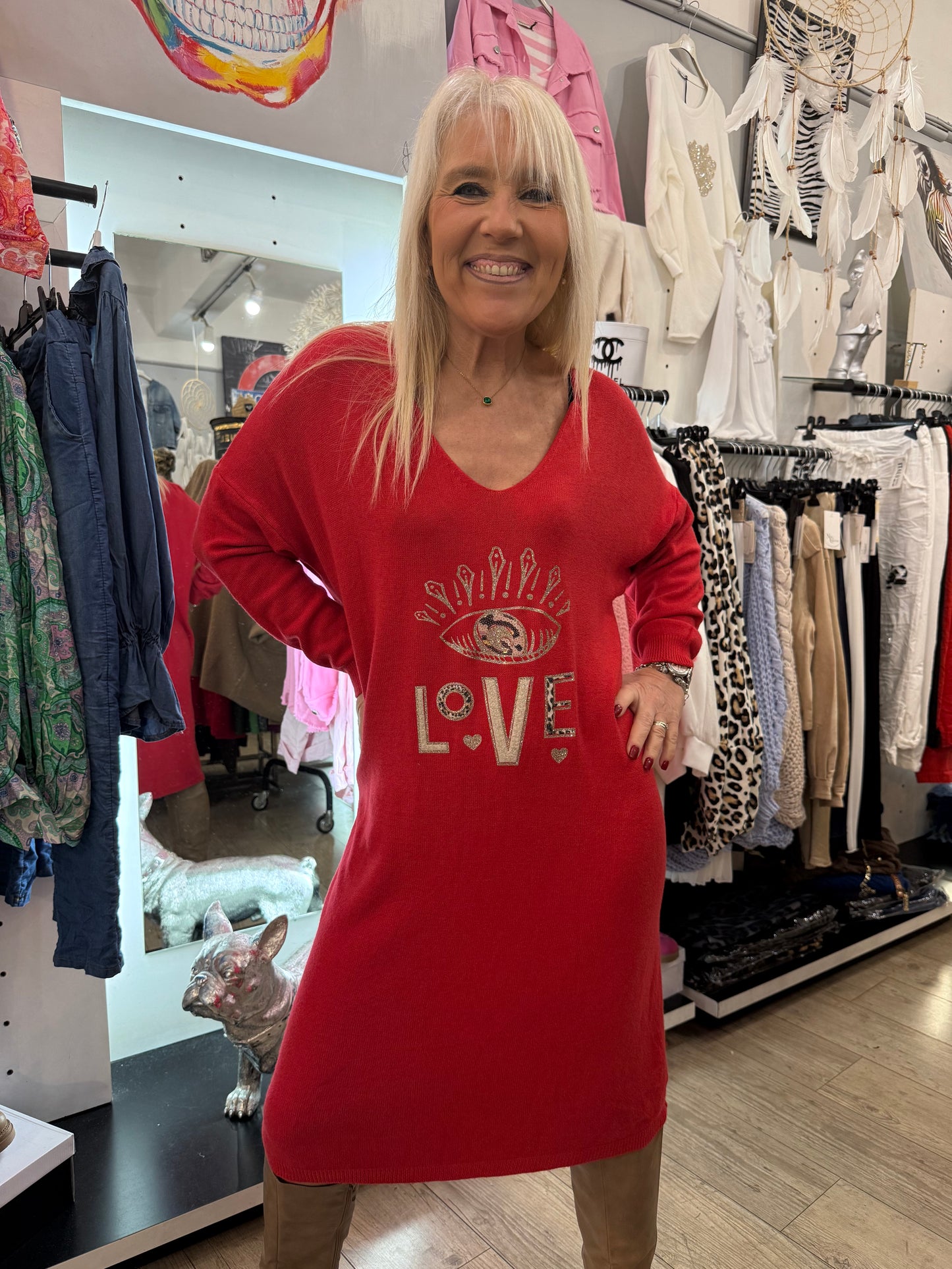 Robe love rouge