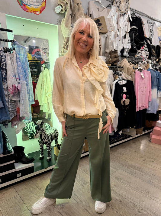 Pantalon Paula kaki
