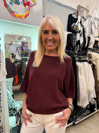 Pull Calista bordeaux