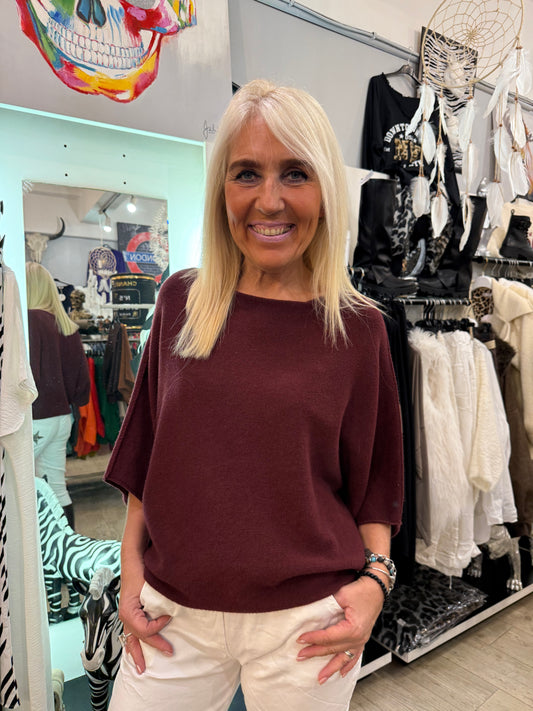 Pull Calista bordeaux