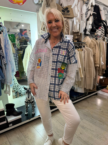 Chemise dolce vita marine