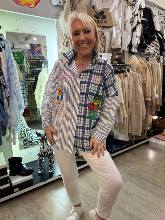 Chemise dolce vita marine