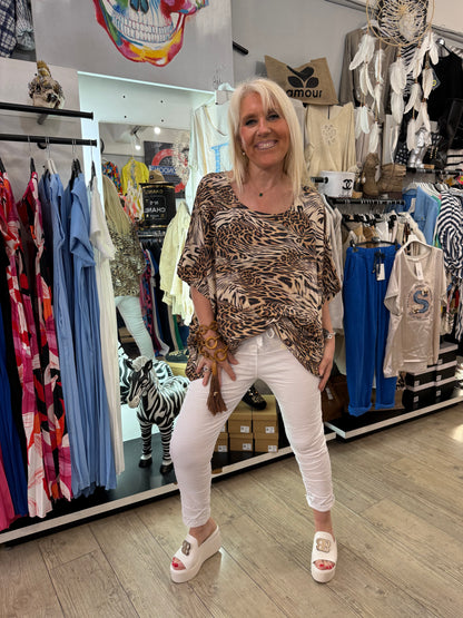 Tunique oversize safari
