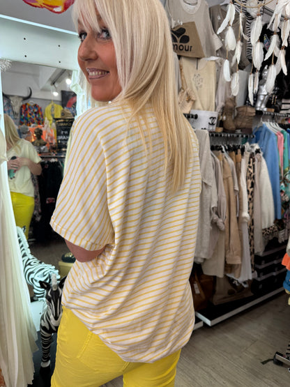 T shirt hound  jaune
