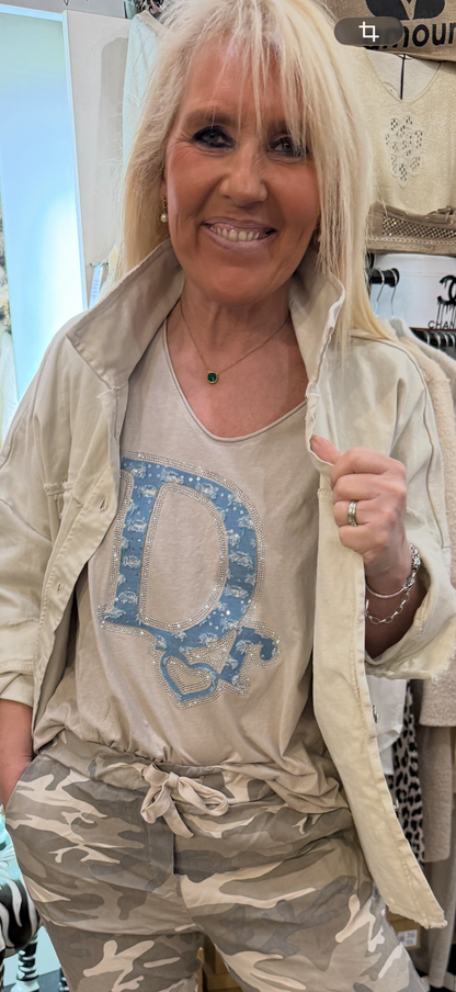T shirt David beige