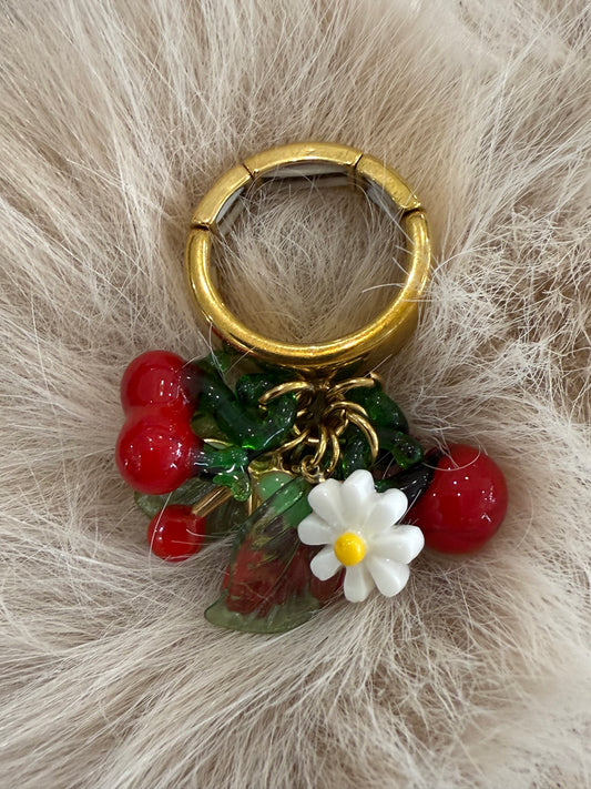 Bague cerise