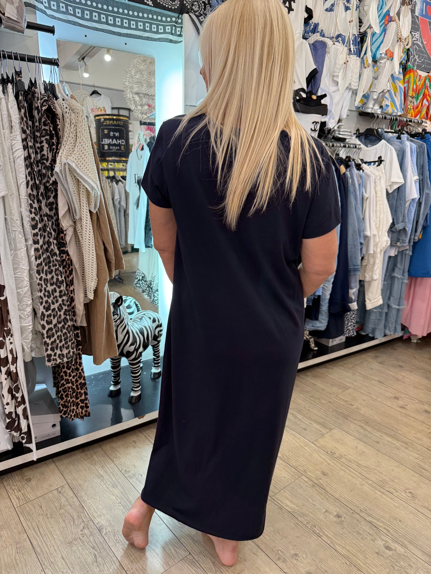 Robe t shirt mademoiselle marine